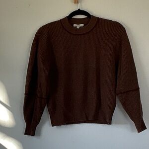 Joie Women's Chocolate Brown Crewneck Sweater